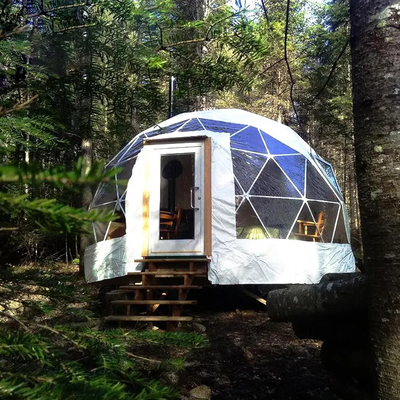 Diameter 6m Glamping Igloo Tent Ronde Transparante Luxe Reus