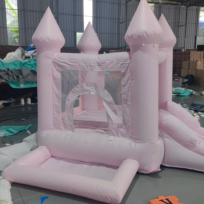 Oxford Stof Opblaasbaar Bubbelhuis Wit Opblaasbaar Bouncy Castle
