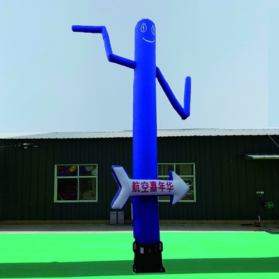 3 m Cudtomized Logo reclame opblaasbare sky dancer eenbenig Outdoor activiteit air dancer met motor