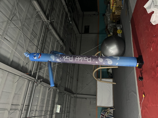 Cartoon opblaasbare zwaaiende man buiten Sky Dancer ballon Custom