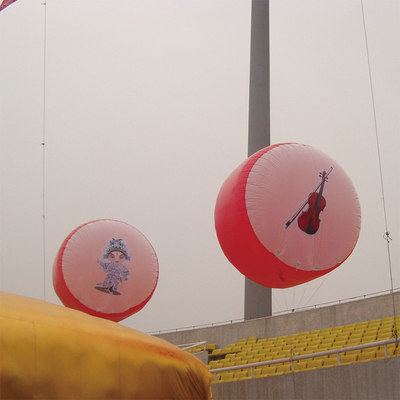 Plafond licht kubus opblaasbare vierkante ballon voor commerciële reclame in banken