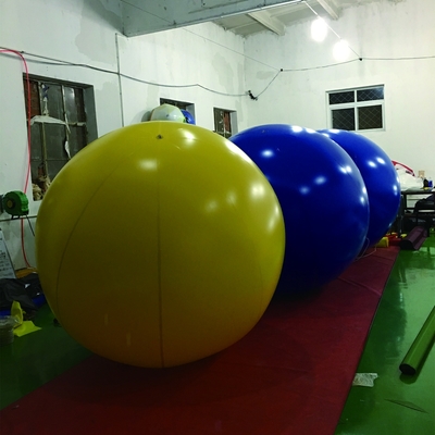 Warme verkoop Reuzen PVC opblaasbare heliumballon PVC wit met logo en led licht