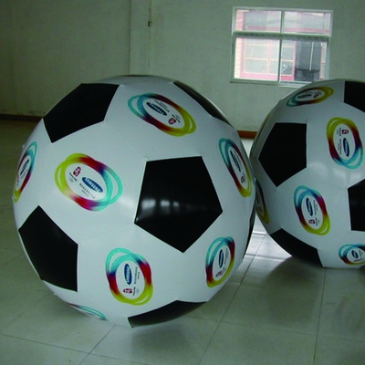 Warme verkoop Reuzen PVC opblaasbare heliumballon PVC wit met logo en led licht