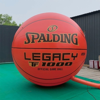 PVC luchtdicht opblaasbaar 2 m basketbal Reclame met blazer Opblaasbaar zwevend reclameballon