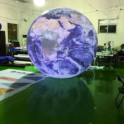 PVC opblaasbare Venus Planeet Hangende opblaasbare acht planeten verlicht zonnestelsel ballon voor decoratie