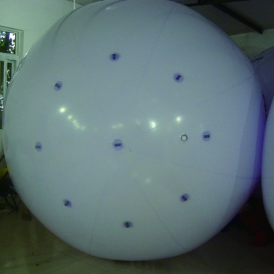 Kleurveranderende gigantische heliumballon, verlichting opblaasbare ballon voor reclame