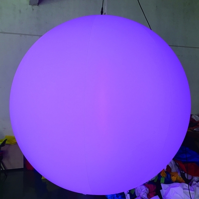 Kleurveranderende gigantische heliumballon, verlichting opblaasbare ballon voor reclame