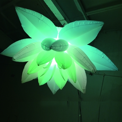 Aantrekkelijke verlichting opblaasbare planeten/opblaasbare PVC LED hangende volle drukballonnen voor decoratie