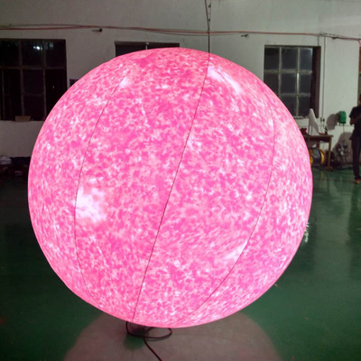 Warm verkoop opblaasbare heliumballon PVC wit met logo en led licht