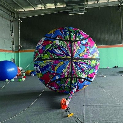 Grote 3 m grote oranje hemel danser licht koepel globes aerost tico reclame opblaasbare opblaasbare ballonnen man verkoop in goed materiaal