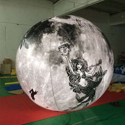 Op maat gemaakte outdoor pvc-kleding reclame verzegelde opblaasbare planeet mars ballonnen te koop