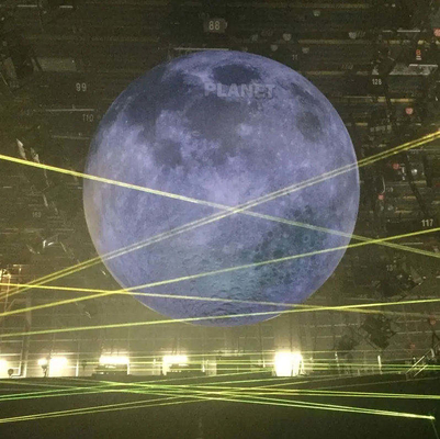 Fabrieksprijs Decoratie Reus reclame opblaasbaar maanmodel grote opblaasbare maanballon met ledlicht