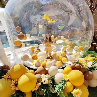 Fun House Duidelijke opblaasbare kristal igloo koepel bubbel tent transparante kinderen opblaasbare ballonnen huis voor feest