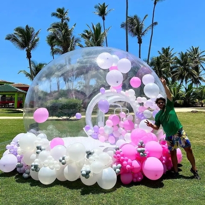 Buitenfeest opblaasbaar doorzichtig igloo tent verhuur helder bubbelkoepel tent opblaasbaar bubbel ballon huis voor kinderen