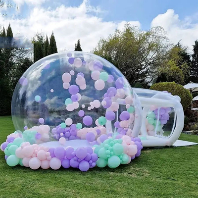 Buitenfeest opblaasbaar doorzichtig igloo tent verhuur helder bubbelkoepel tent opblaasbaar bubbel ballon huis voor kinderen