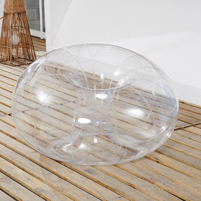 0.2 mm PVC materiaal transparante ballonbank 1m voor kinderen spelen op gras of zitten op