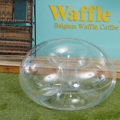 0.2 mm PVC materiaal transparante ballonbank 1m voor kinderen spelen op gras of zitten op