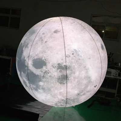 Gepersonaliseerd Logo Reuzen opblaasbare ballon Vliegend Led Light Helium opblaasbare vlag ballon