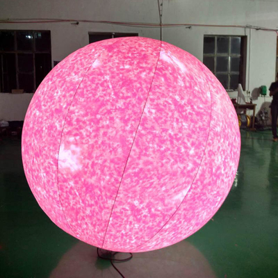 Custom logo groot reclame opblaasbaar model led licht opblaasbare maanballon voor decoratie