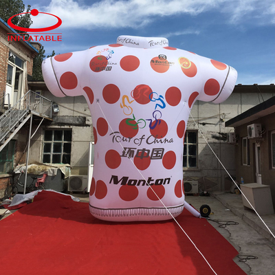 maat op maat kleur opblaasbaar T-shirt voor reclame