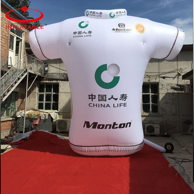 maat op maat kleur opblaasbaar T-shirt voor reclame