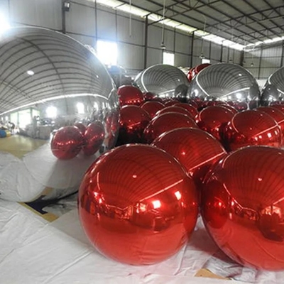 Home Decoratie 100cm Laser Zilveren PVC Bal Hangend Materiaal Duidelijke Kerstmis Disco Spiegelballen