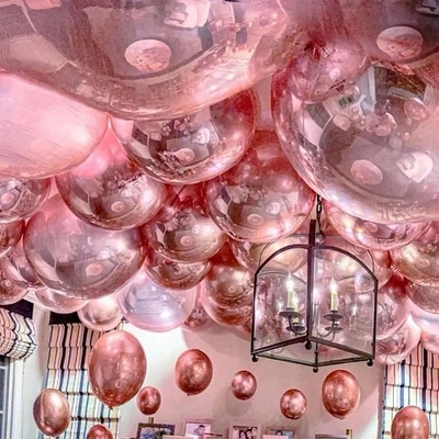 Home Decoratie 100cm Laser Zilveren PVC Bal Hangend Materiaal Duidelijke Kerstmis Disco Spiegelballen