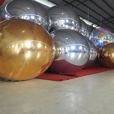 Home Decoratie 100cm Laser Zilveren PVC Bal Hangend Materiaal Duidelijke Kerstmis Disco Spiegelballen