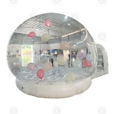 Nieuwe stijl opblaasbare ballon bubbel tent kinderen springhuis bubbel koepel met ballon vliegen