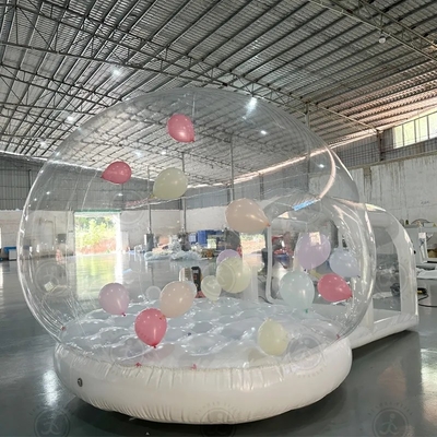 Nieuwe stijl opblaasbare ballon bubbel tent kinderen springhuis bubbel koepel met ballon vliegen