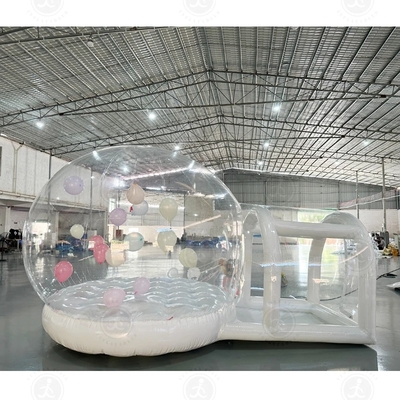 Nieuwe stijl opblaasbare ballon bubbel tent kinderen springhuis bubbel koepel met ballon vliegen