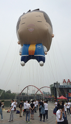 Luchtverzegelde pvc opblaasbare heliumballon met logo voor reclame