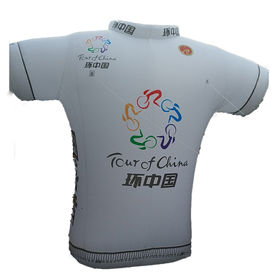 maat op maat kleur opblaasbare kleding opblaasbaar T-shirt voor reclame