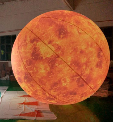 Op maat gemaakt Reuzenreclame Maanballon Opblaasbare Led Globe Feesten Evenementen Outdoor Decoratie Grote Heliumballonnen