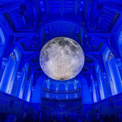 Gepersonaliseerd evenement Reus reclame opblaasbare maan model grote opblaasbare maan ballon met led licht
