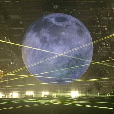 Gepersonaliseerd evenement Reus reclame opblaasbare maan model grote opblaasbare maan ballon met led licht