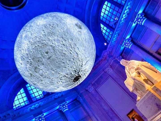 Gepersonaliseerd evenement Reus reclame opblaasbare maan model grote opblaasbare maan ballon met led licht