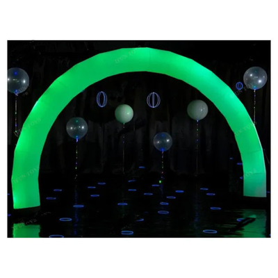 opblaasbare buitenboog in witte kleur met RGB-LED-lampen voor evenementen reclame opblaasbare verlichting regenboog led-bochten
