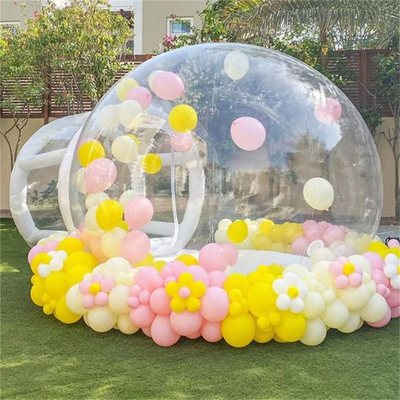 Fun House Duidelijke opblaasbare kristal igloo koepel bubbel tent transparante kinderen opblaasbare ballonnen huis voor feest