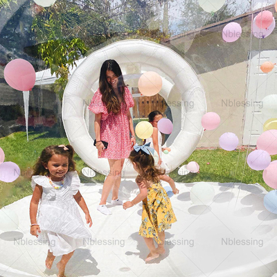 Fun House Duidelijke opblaasbare kristal igloo koepel bubbel tent transparante kinderen opblaasbare ballonnen huis voor feest