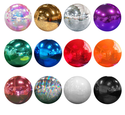 Mirror Ball Exclusief Evenement Gedenkwaardige Instellingen Attractie Grote glanzende ballen opblaasbaar Zilver luxe glanzende ballon opblaasbaar