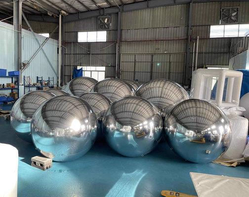 Goedkope gigantische glinsterende bal PVC opblaasbare reflecterende bal/opblaasbare sfeer spiegelballon/opblaasbare kerstspiegelsfeer