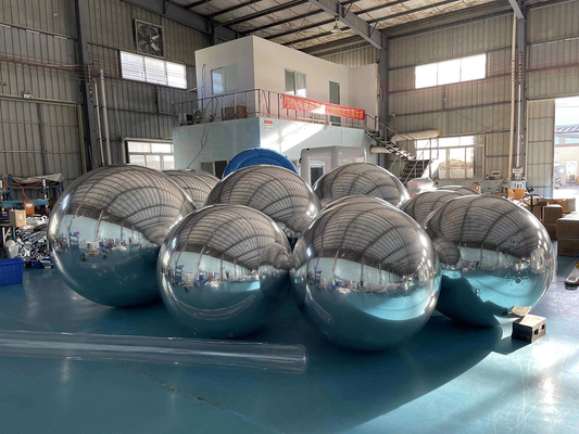 Goedkope gigantische glinsterende bal PVC opblaasbare reflecterende bal/opblaasbare sfeer spiegelballon/opblaasbare kerstspiegelsfeer