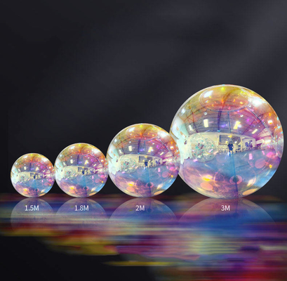 Goedkope gigantische glinsterende bal PVC opblaasbare reflecterende bal/opblaasbare sfeer spiegelballon/opblaasbare kerstspiegelsfeer