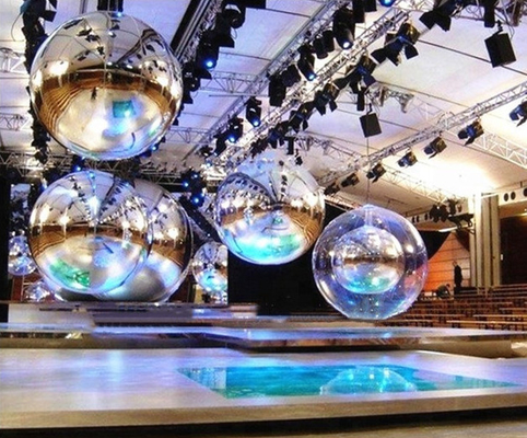 Goedkope gigantische glinsterende bal PVC opblaasbare reflecterende bal/opblaasbare sfeer spiegelballon/opblaasbare kerstspiegelsfeer