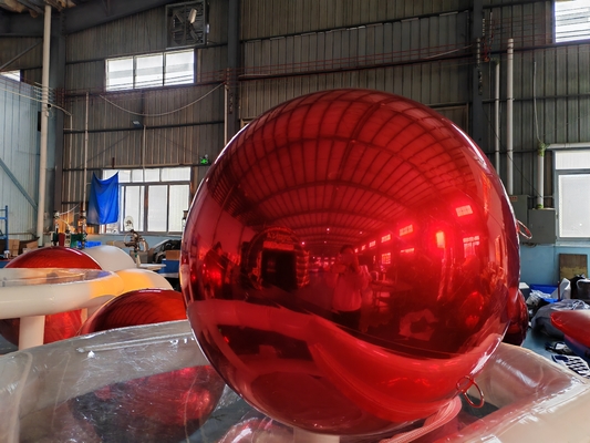 Warm te koop maat op maat kleuren metalen decoratieve spiegelbal grote glanzende reusachtige opblaasbare ballonnen