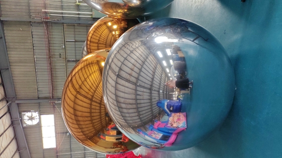 Warm te koop maat op maat kleuren metalen decoratieve spiegelbal grote glanzende reusachtige opblaasbare ballonnen