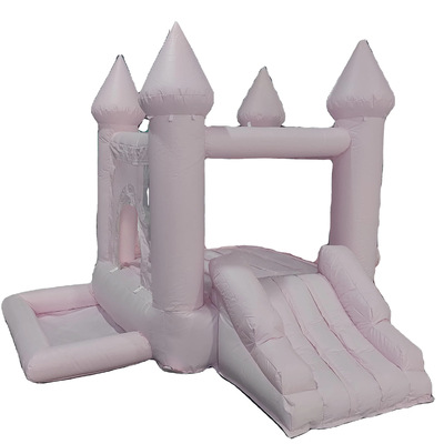 Kleuter spring huis spring combo bruiloft decoratie uitsmijter wit opblaasbare glijbaan springkasteel