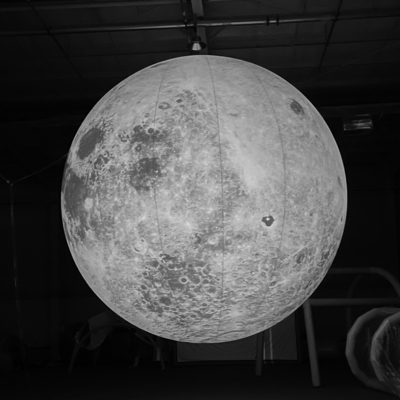 Decoratie Reclame Opblaasbaar maanmodel Grote opblaasbare maanballon met LED-licht