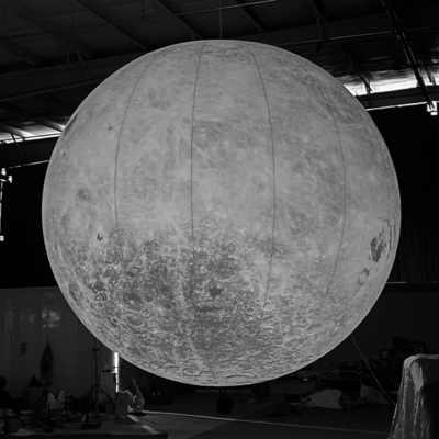 Decoratie Reclame Opblaasbaar maanmodel Grote opblaasbare maanballon met LED-licht
